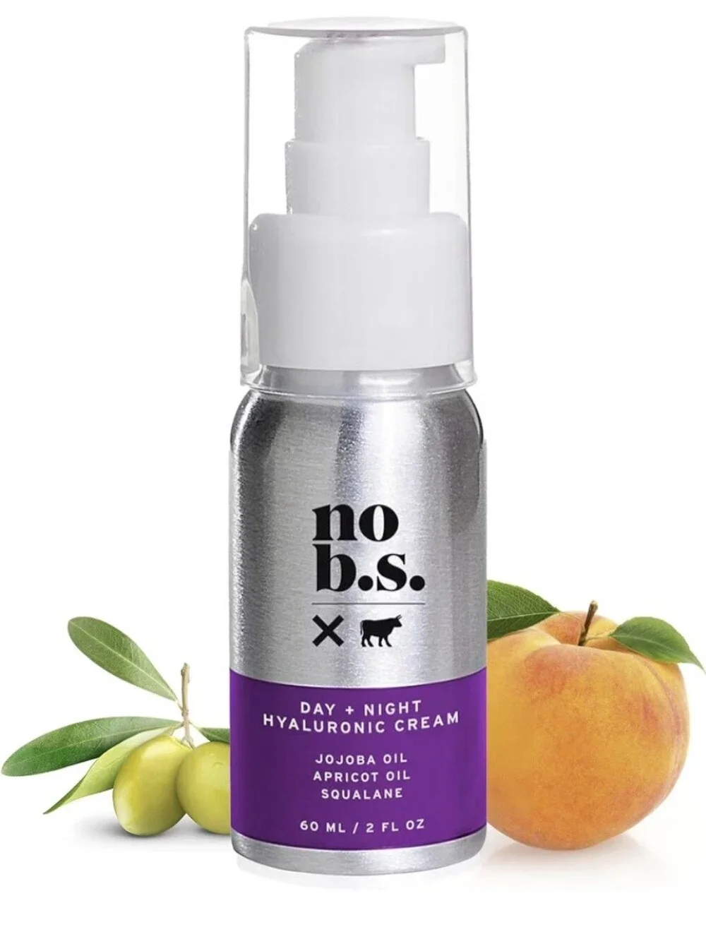 No B.S. Day + Night Hyaluronic Cream Moisturizer Hydration 2 fl oz